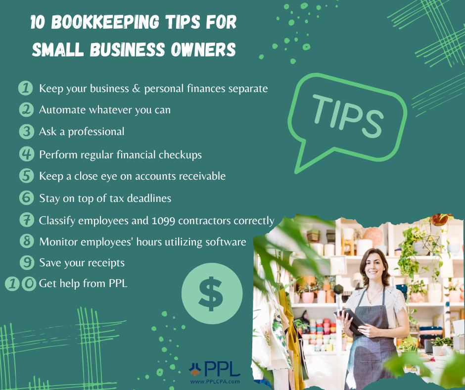 bookkeeping tips for small business owners