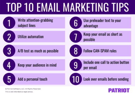email marketing tips for small business