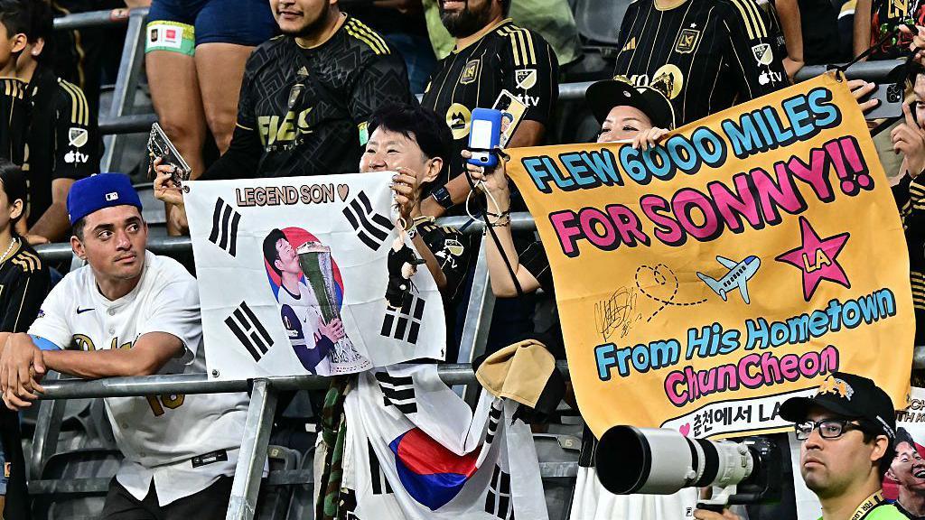Son Heung-min fans at LAFC