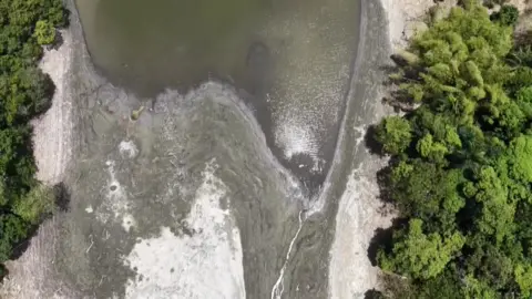 Reuters A birds eye view of the Carraízo reservoir and its surroundings