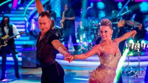 BBC James and Ola Jordan on Strictly Come Dancing 