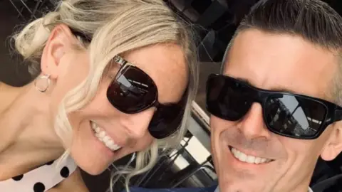 Supplied Close-up photo of Emma Lovell and her husband Lovell