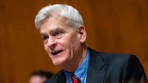 Getty Images Senator Bill Cassidy speaks on a Senate panel.