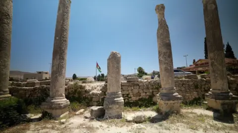  The archaeological site of Sebastia, in the occupied West Bank