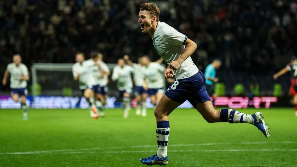 Preston North End winning a penalty shootout against Fulham