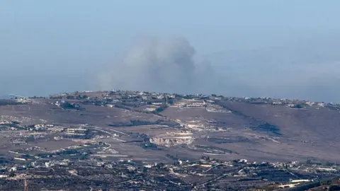 Reuters Smoke rises above southern Lebanon, as seen from the Israeli side of the Israel-Lebanon border, in northern Israel (5 August 2026)