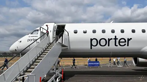 Getty Images A Porter Airline plane