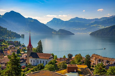 Getty Images Residents point to social cohesion and a willingness to compromise as key ingredients in Swiss life (Credit: Getty Images)