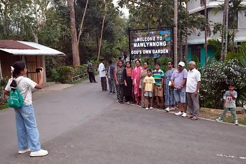 Jamie Fullerton Mawlynnong's "cleanest village" title helped turn it into a major tourist draw (Credit: Jamie Fullerton)