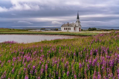 Getty Images Nesseby Church is one of the few buildings in the region to survive the destruction of WW2 (Credit: Getty Images)