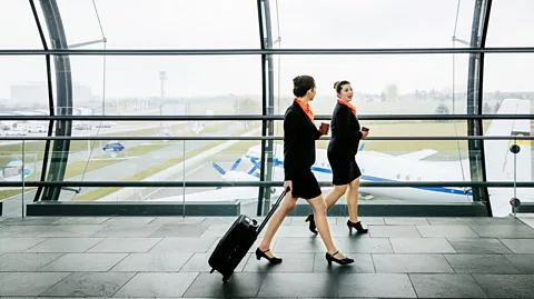 Getty Images In one study, cabin crew with demanding schedules were found to have much higher levels of cortisol in their systems – a sign of stress (Credit: Getty Images)