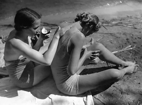 Getty Images Until the mid-1900s, a "healthy tan" was actively encouraged. But increased skin cancer rates have led to a rethink (Credit: Getty Images)